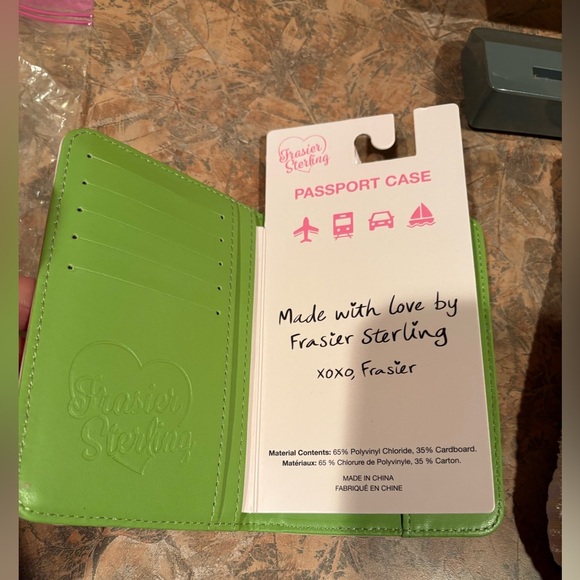Frasier Sterling Lemon Passport Holder - Picture 2 of 9